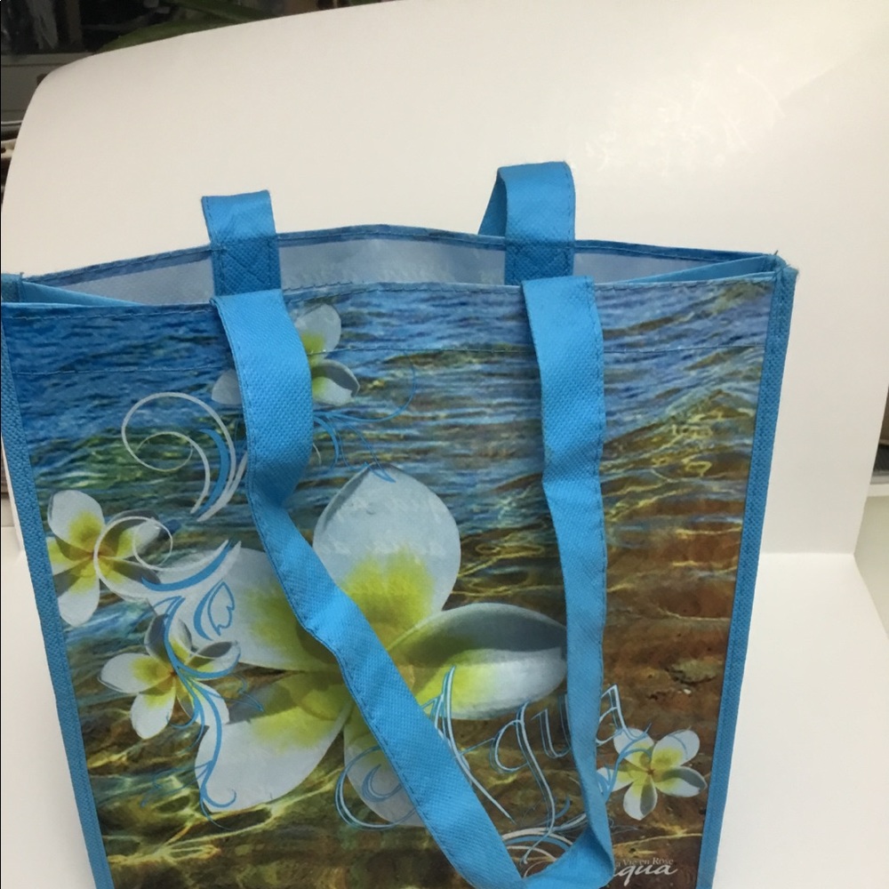 FWP LA VIE EN ROSE AQUA Shopping Bag
